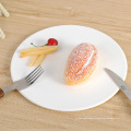 Haonai 10inch cake plate porcelain fruit plate white round dessert plate,dishwasher safe